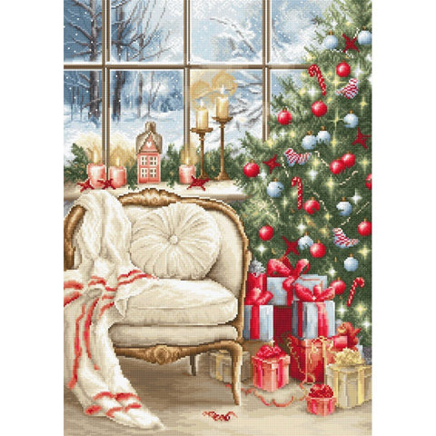 Siuvinėjimo rinkinys Luca-S Christmas Interior Design SB599 28x40cm - kaSiulai.lt