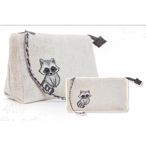 Siuvinėjimo rinkinys Luca-S Clutch bag for Cross Stitching Racoon SPM1223 16x10cm - kaSiulai.lt