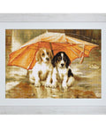 Siuvinėjimo rinkinys Luca-S Couple under an Umbrella SG550 21.5x15.5cm - kaSiulai.lt