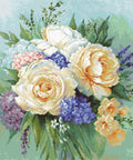 Siuvinėjimo rinkinys Luca-S Floral Bouquet SB2370 32x33.5cm - kaSiulai.lt