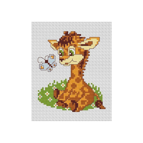 Siuvinėjimo rinkinys Luca-S Giraffe SB044 6.5x10cm - kaSiulai.lt