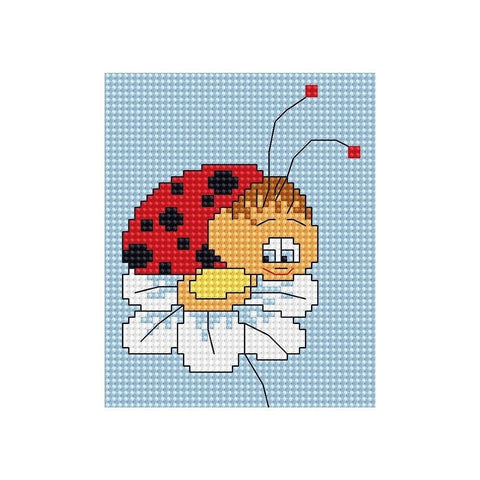 Siuvinėjimo rinkinys Luca-S Lady Bug SB064 8.5x10cm - kaSiulai.lt