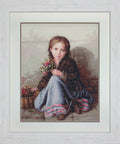 Siuvinėjimo rinkinys Luca-S Little flower girl SG513 23.5x30cm - kaSiulai.lt