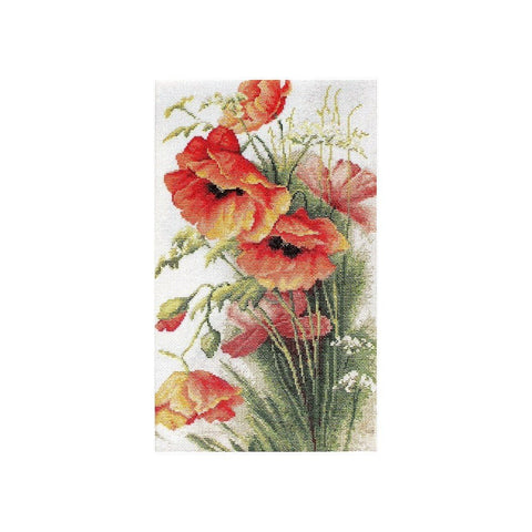 Siuvinėjimo rinkinys Luca-S Poppies SB213 20x32.5cm - kaSiulai.lt