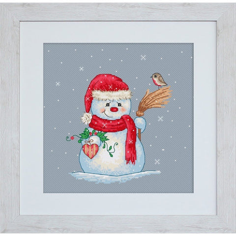 Siuvinėjimo rinkinys Luca-S Snow Man SB1049 22x20cm - kaSiulai.lt