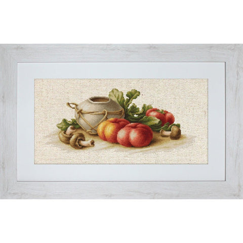 Siuvinėjimo rinkinys Luca-S Still Life with Vegetables SBL2249 28x12cm - kaSiulai.lt