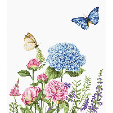 Siuvinėjimo rinkinys Luca-S Summer Flowers and Butterflies SB2360 21x25cm - kaSiulai.lt