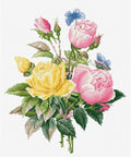 Siuvinėjimo rinkinys Luca-S Yellow Roses And Bengal Roses SBU4003 25x30cm - kaSiulai.lt