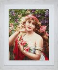 Siuvinėjimo rinkinys Luca-S Young Lady with Roses SG549 20x25cm - kaSiulai.lt