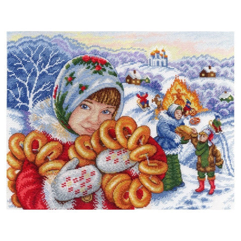 Siuvinėjimo Rinkinys MP Studija Celebration Time! Maslenitsa SNV-621 22x29cm - kaSiulai.lt