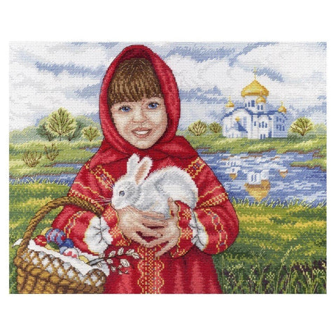 Siuvinėjimo Rinkinys MP Studija Easter Rabbit SNV-623 22x29cm - kaSiulai.lt