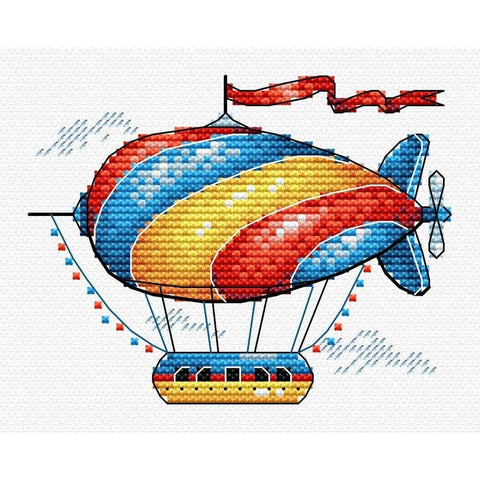 Siuvinėjimo Rinkinys MP Studija Fantastic Airship SM-365 8x11cm - kaSiulai.lt