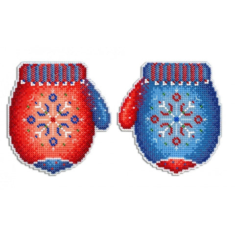 Siuvinėjimo Rinkinys MP Studija Frosty Mitten SR-457 11x10cm - kaSiulai.lt