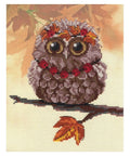Siuvinėjimo Rinkinys MP Studija Owl - Autumn SRK-311 20x20cm - kaSiulai.lt