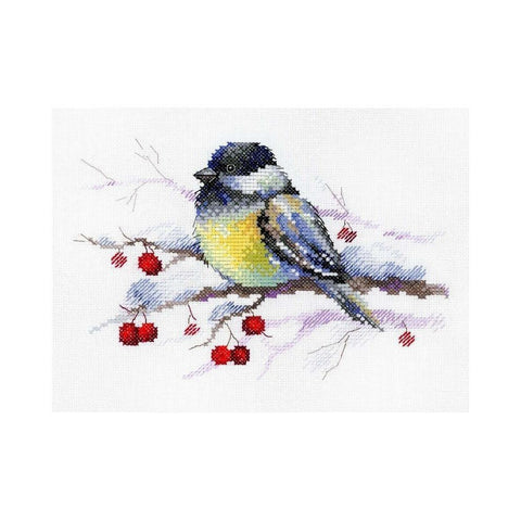 Siuvinėjimo Rinkinys MP Studija Pensive Tit SA-027 14x18cm - kaSiulai.lt