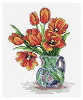 Siuvinėjimo Rinkinys MP Studija Spring Tulips SM-089 18x15cm - kaSiulai.lt