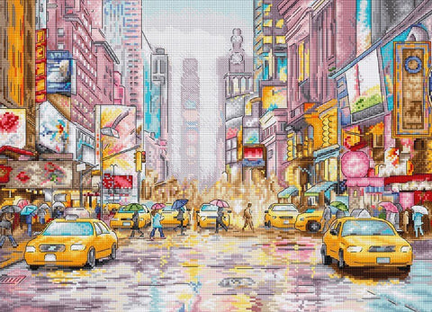 Siuvinėjimo rinkinys New York times square 38x27cm SLETIL8222 - 🧶kaSiulai.lt