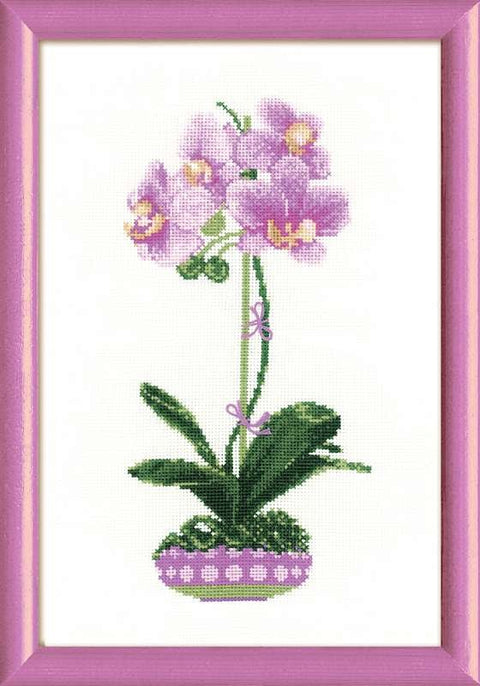 Siuvinėjimo rinkinys Riolis 1163 Violetinė orchidėja - kaSiulai.lt