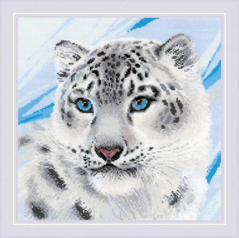 Siuvinėjimo rinkinys Riolis 1886 Snieginis leopardas - kaSiulai.lt