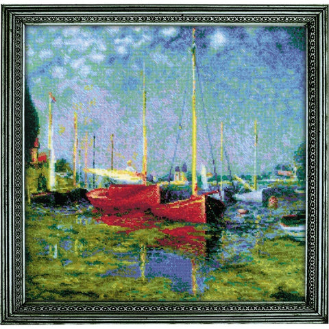 Siuvinėjimo rinkinys RIOLIS Argenteuil after C. Monet's Painting 1779 40x40cm - kaSiulai.lt