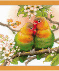 Siuvinėjimo rinkinys RIOLIS Lovebirds 1780 20x20cm - kaSiulai.lt