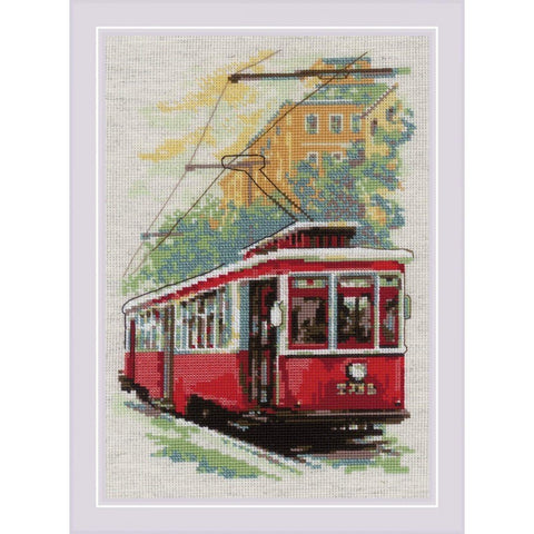 Siuvinėjimo rinkinys RIOLIS Old Tram 2106 21x30cm - kaSiulai.lt