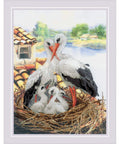 Siuvinėjimo rinkinys RIOLIS PT Stork Family 0088PT 30x40cm - kaSiulai.lt