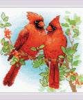 Siuvinėjimo rinkinys RIOLIS Red Cardinals 2096 20x20cm - kaSiulai.lt
