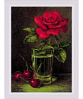 Siuvinėjimo rinkinys RIOLIS Rose and Sweet Cherry 2123 15x21cm - kaSiulai.lt