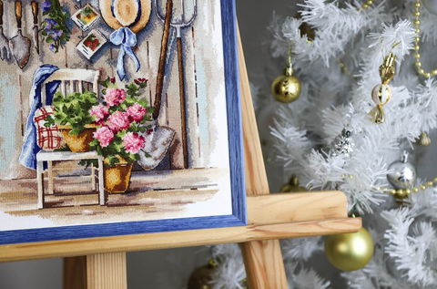 Siuvinėjimo kryželiu komplektas „Country Corner“ S/MD021 dekoratyviam rankdarbiui