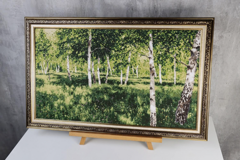 Kryželiu siuvinėjimo rinkinys „Beržynas“ ant 18 ct Zweigart drobės, 70x40 cm, S/MK113