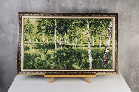 Kryželiu siuvinėjimo rinkinys „Beržynas“ ant 18 ct Zweigart drobės, 70x40 cm, S/MK113