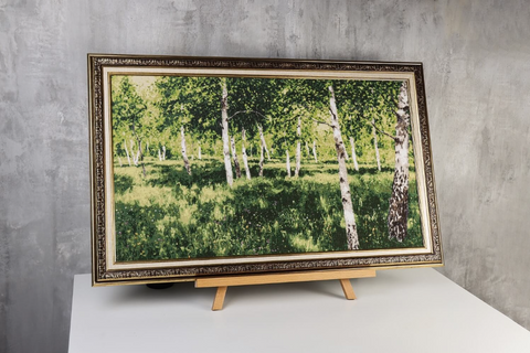 Kryželiu siuvinėjimo rinkinys „Beržynas“ ant 18 ct Zweigart drobės, 70x40 cm, S/MK113