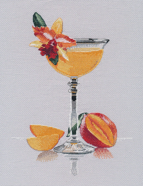 Ryškiaspalvis siuvinėjimo kryželiu rinkinys „Karštieji tropikai“, 18 × 24 cm