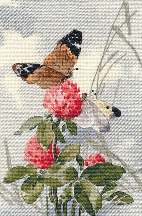 Siuvinėjimo kryželiu rinkinys „Šokis ant gėlių“ 15 x 25 cm