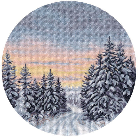 Siuvinėjimo kryželiu rinkinys „Žiemos metas“ 25 x 25 cm