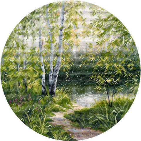 Siuvinėjimo kryželiu rinkinys „Karšta diena“ 25 x 25 cm