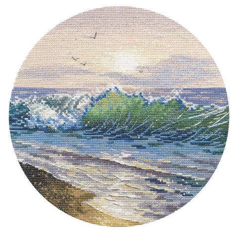 Siuvinėjimo kryželiu rinkinys „Šiltas saulėlydis“ 20 x 20 cm