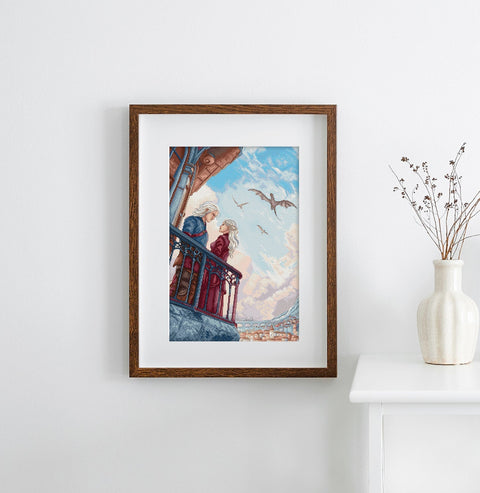 Siuvinėjimo kryželiu rinkinys „Širdys virš karalių“ – romantiškas kortų motyvas, 29×43 cm