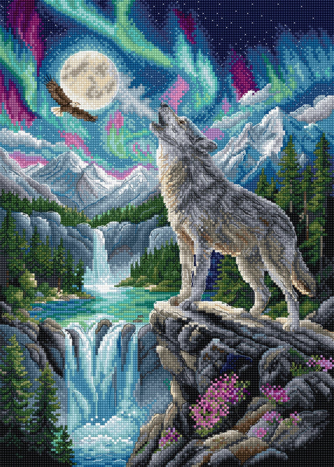 Siuvinėjimo kryželiu rinkinys „Laukinės gamtos dvasia“ 23 x 32 cm