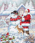 Siuvinėjimo rinkinys Snowman and Santa SLETIL8015 - 🧶kaSiulai.lt