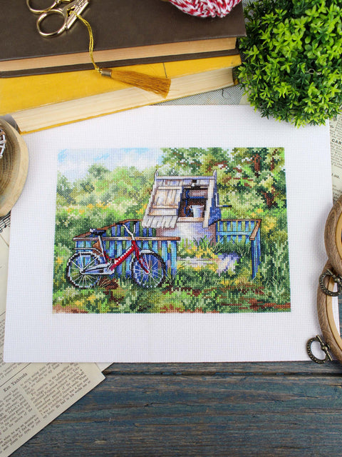Siuvinėjimo kryželiu rinkinys „Šulinio vanduo“ 15 x 20 cm