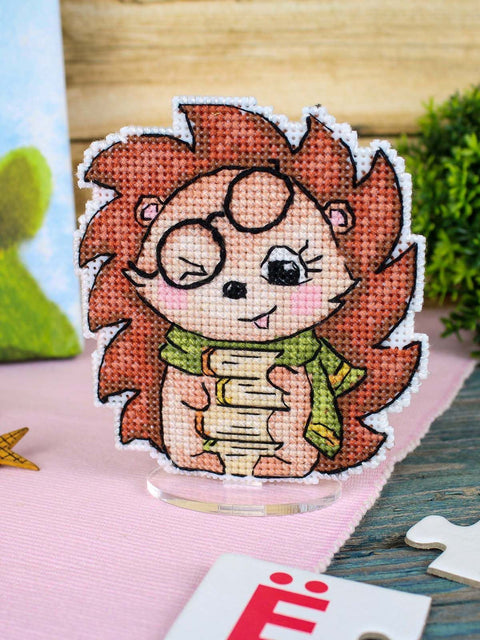 Kryželiu siuvinėjimo rinkinys „Šmaikštus ežiukas“ 10×9 cm, modelis SR-894