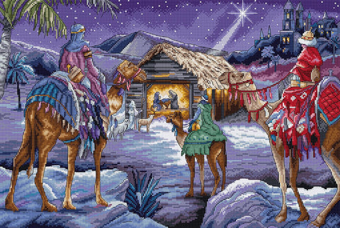 Siuvinėjimo rinkinys Three Kings 41x27cm SLETIL8108 - 🧶kaSiulai.lt