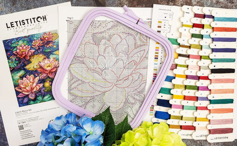 Siuvinėjimo rinkinys Water lily 23x29cm SLETIL9910 - 🧶kaSiulai.lt