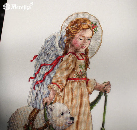 Siuvinio rinkinys „Viduržiemis“ – kryželiu, 20×27 cm, puiki dovana - kaSiulai.lt