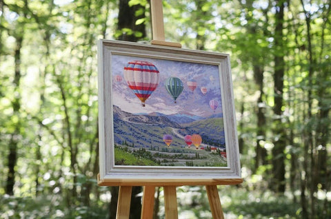 Skaičiuojamas kryželis „Balionų festivalis“ — spalvingas peizažas - kaSiulai.lt