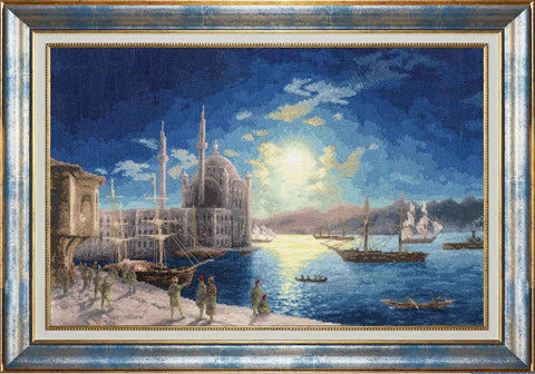 Skaičiuojamas siuvinėjimas „Mėnesiena virš Bosforo“ 1894 — Zolotoe Runo klasika - kaSiulai.lt
