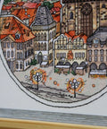 Skaičiuoto siuvinėjimo komplektas „Nuostabioji Praha“ — detalus Prahos panoramos vaizdas - kaSiulai.lt