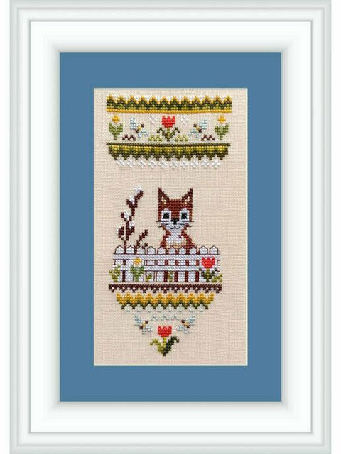 NeoCraft kryželių siuvinėjimo rinkinys „Pavasaris atėjo“ – Zweigart audinys, 9×18 cm